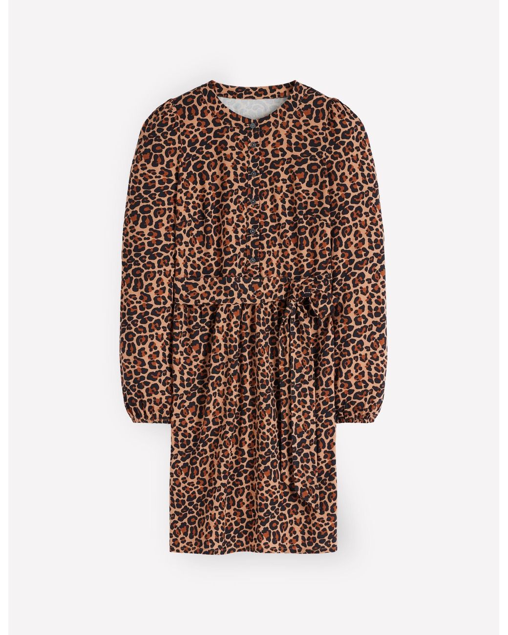Boden Brown Adele Belted Jersey Dress