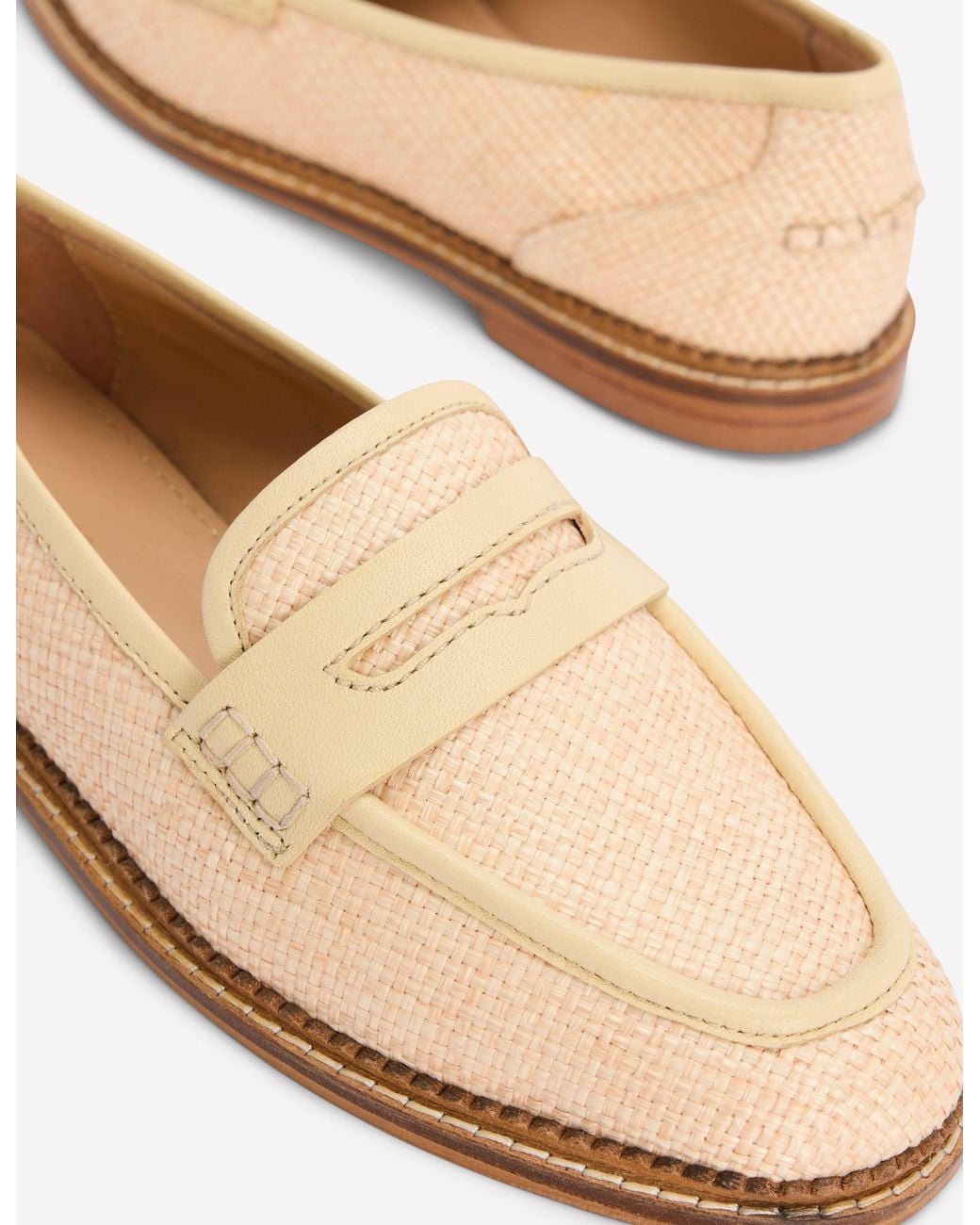 Boden Natural Nya Penny Loafers