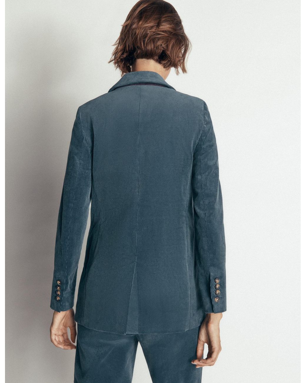 Boden Blue Double Breasted Blazer