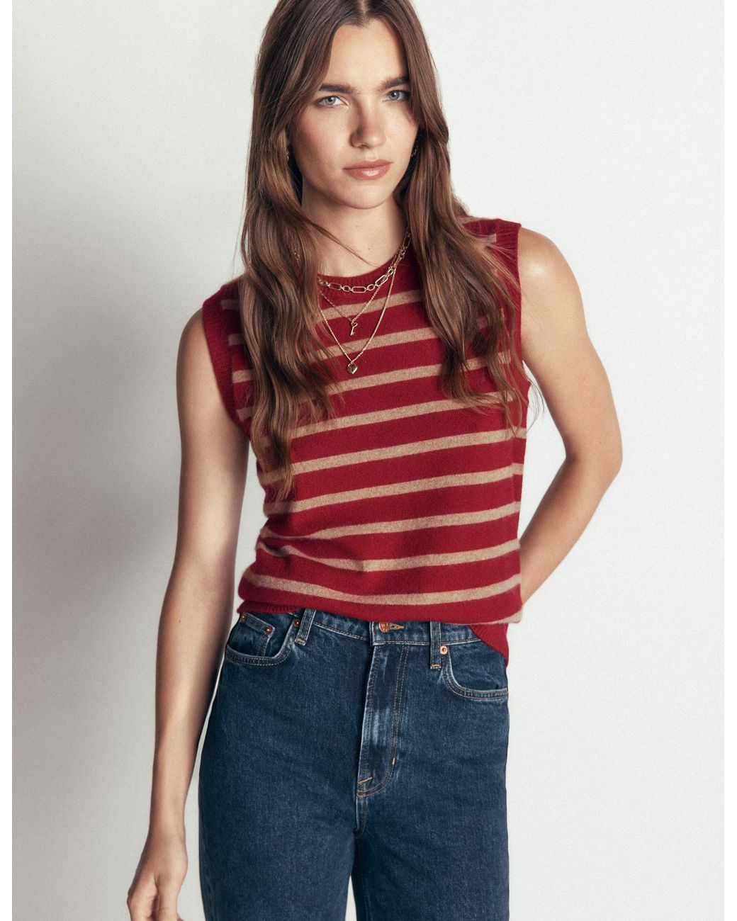 Boden Green Elsie Cashmere Tank