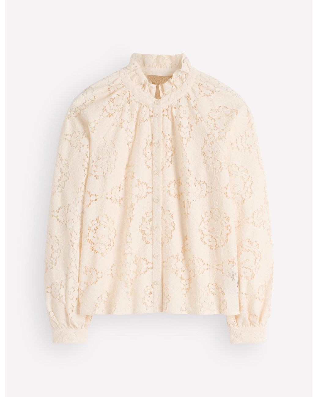Boden Blue Erica Lace Top