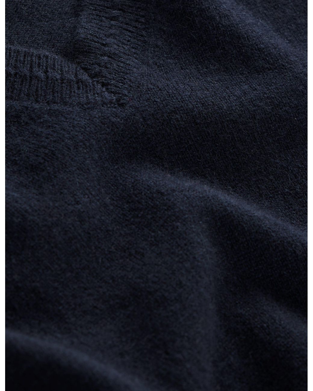 Boden Black Catriona Cotton V-neck Jumper