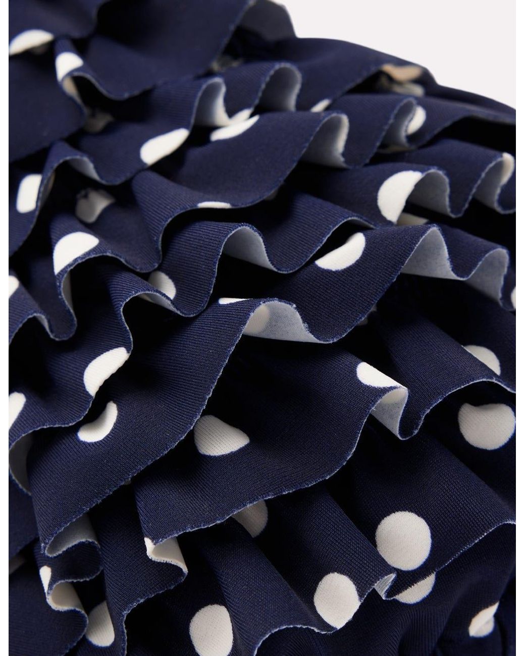 Boden Blue Ruffle Bikini Top