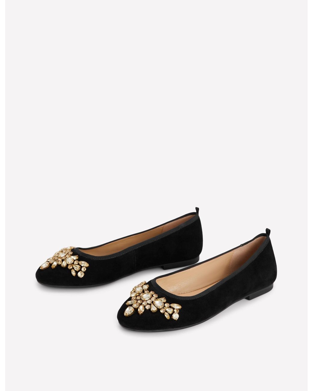 Boden Black Patti Round Toe Ballet Flats