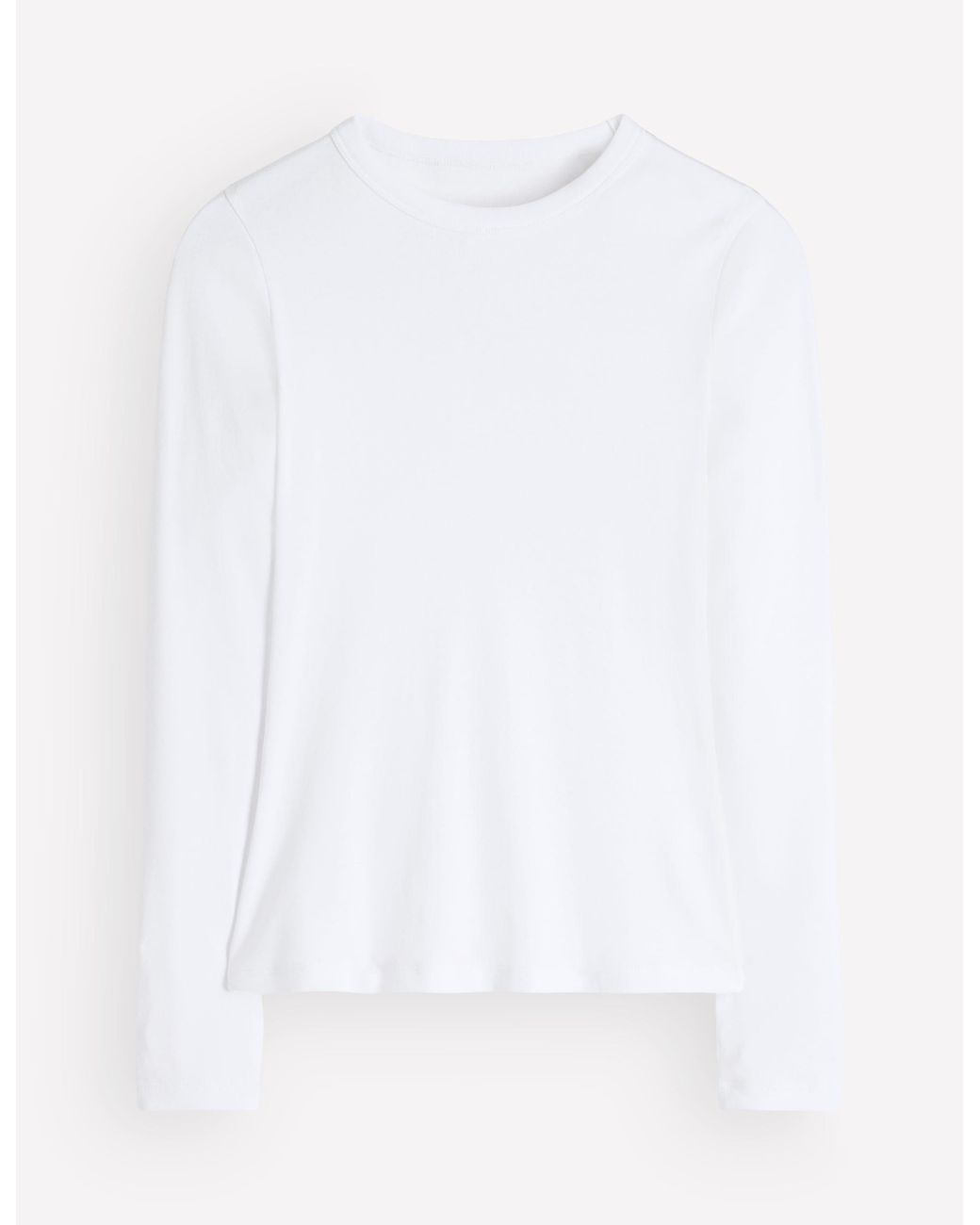 Boden White Annie Essential Crew Neck Top