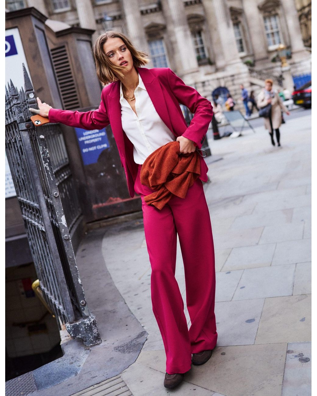 Boden Pink Belgravia Ponte Trousers