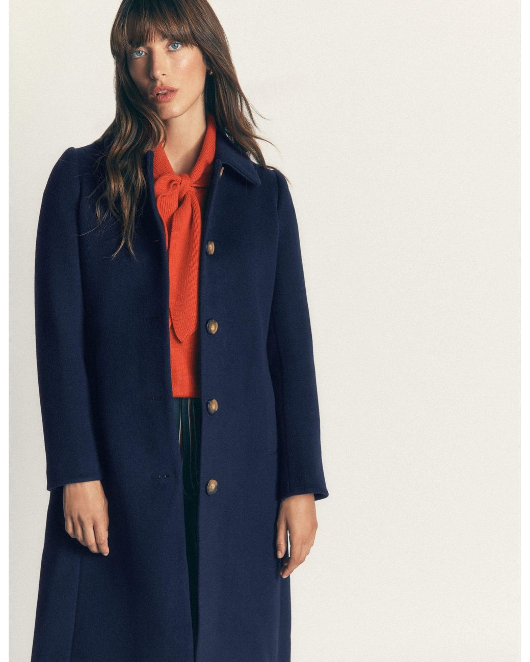Boden Red Aylesford Midi Coat