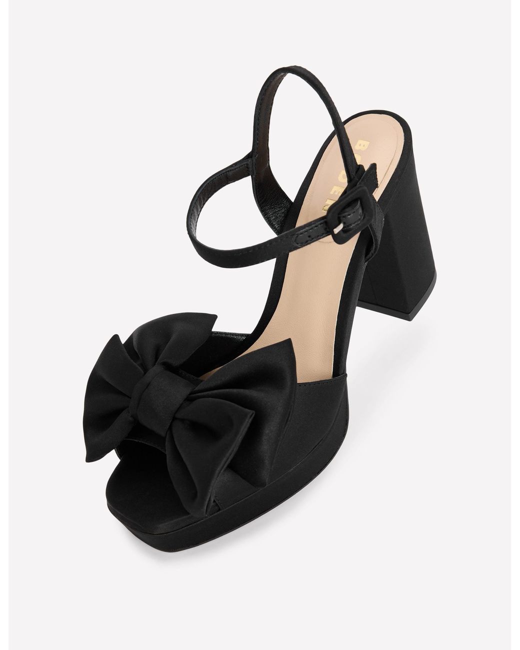 Boden Black Bow Detail Platforms