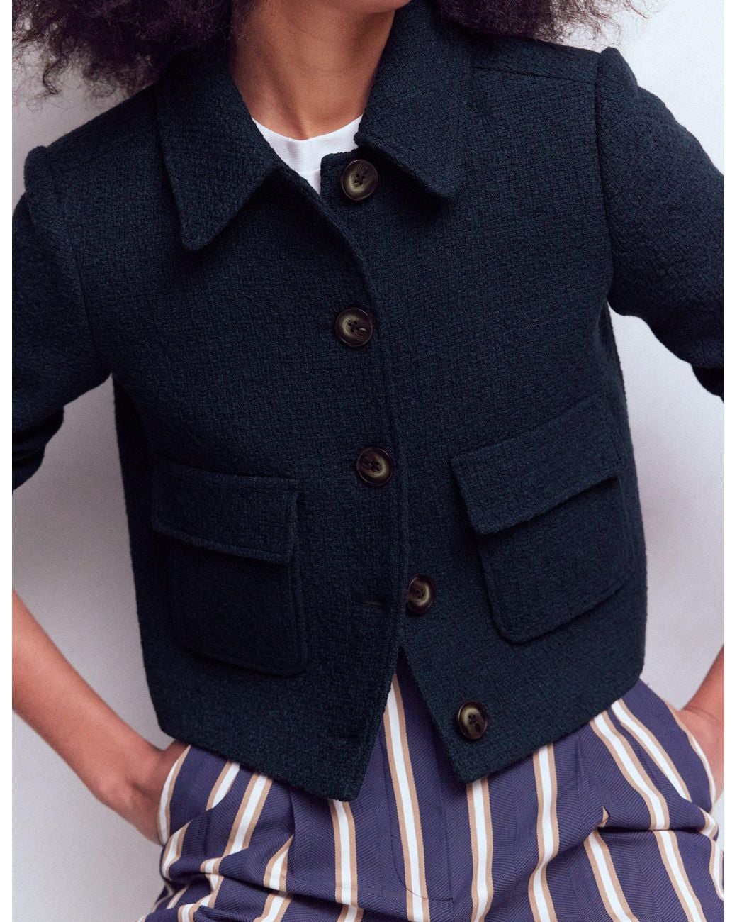 Boden Blue Lisburn Patch Pocket Jacket