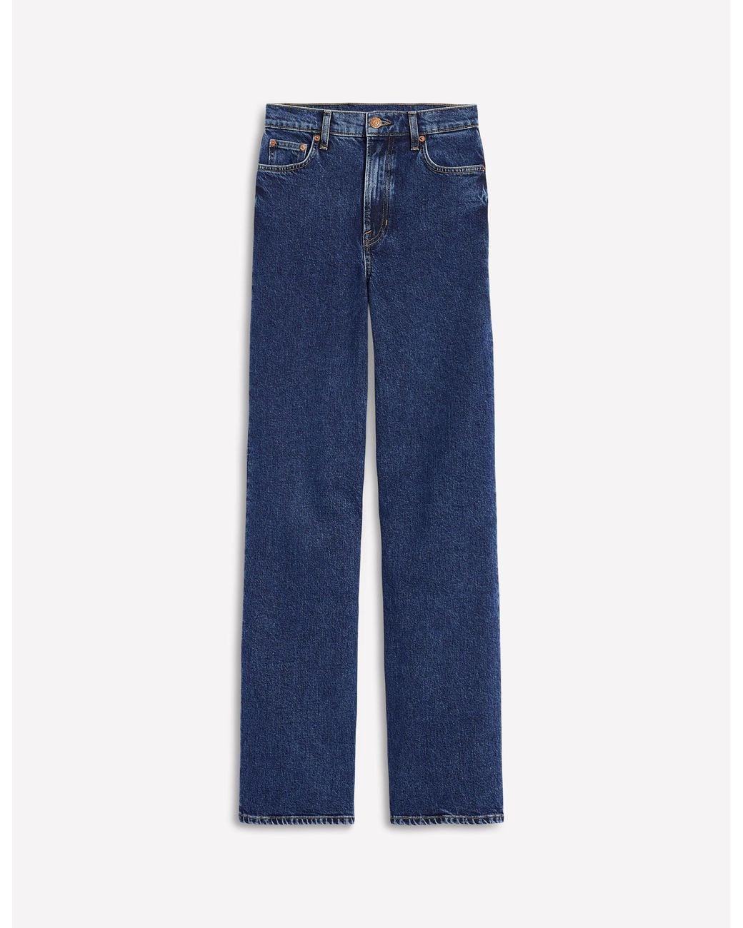 Boden Blue High Rise Column Leg Jeans