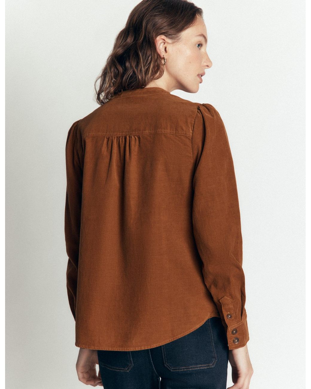 Boden Blue Thea Cord Shirt