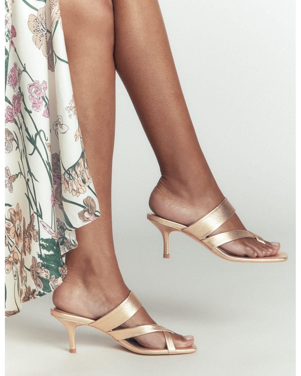 Boden Natural Toe Post Kitten Heels