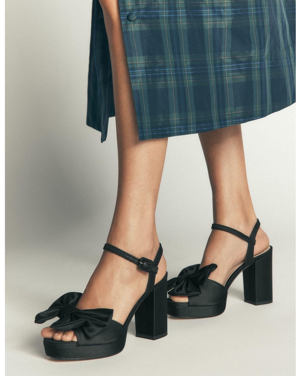 Boden Black Bow Detail Platforms