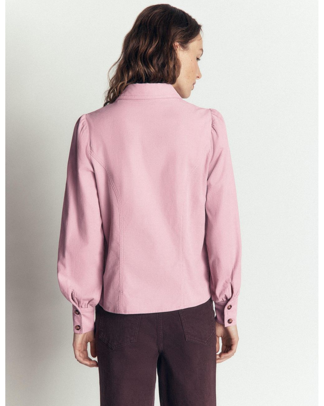 Boden Gray Sky Cord Shirt