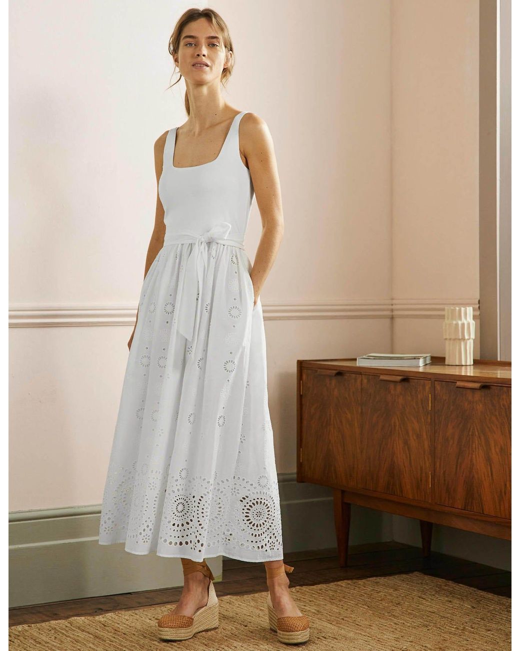 Boden broderie dress cheap