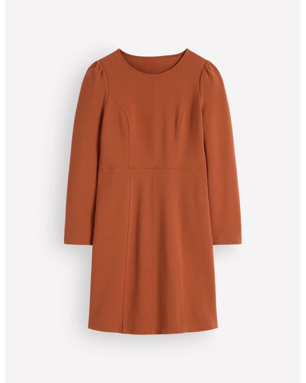 Boden Brown Marla Seamed Ottoman Dress