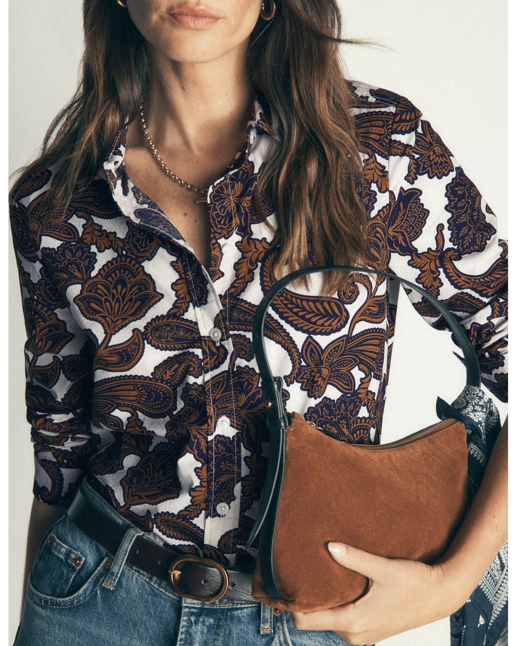 Boden Blue The New Sienna Cotton Shirt