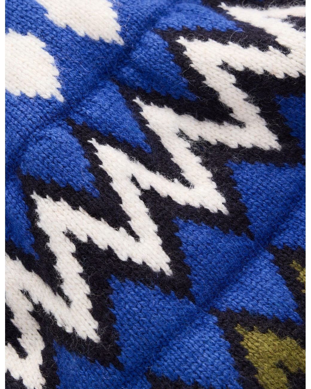 Boden Blue Mae Fair Isle Knitted Jumper