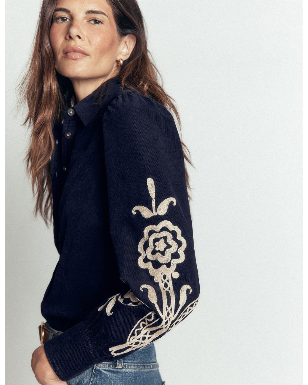 Boden Blue Sky Cord Shirt