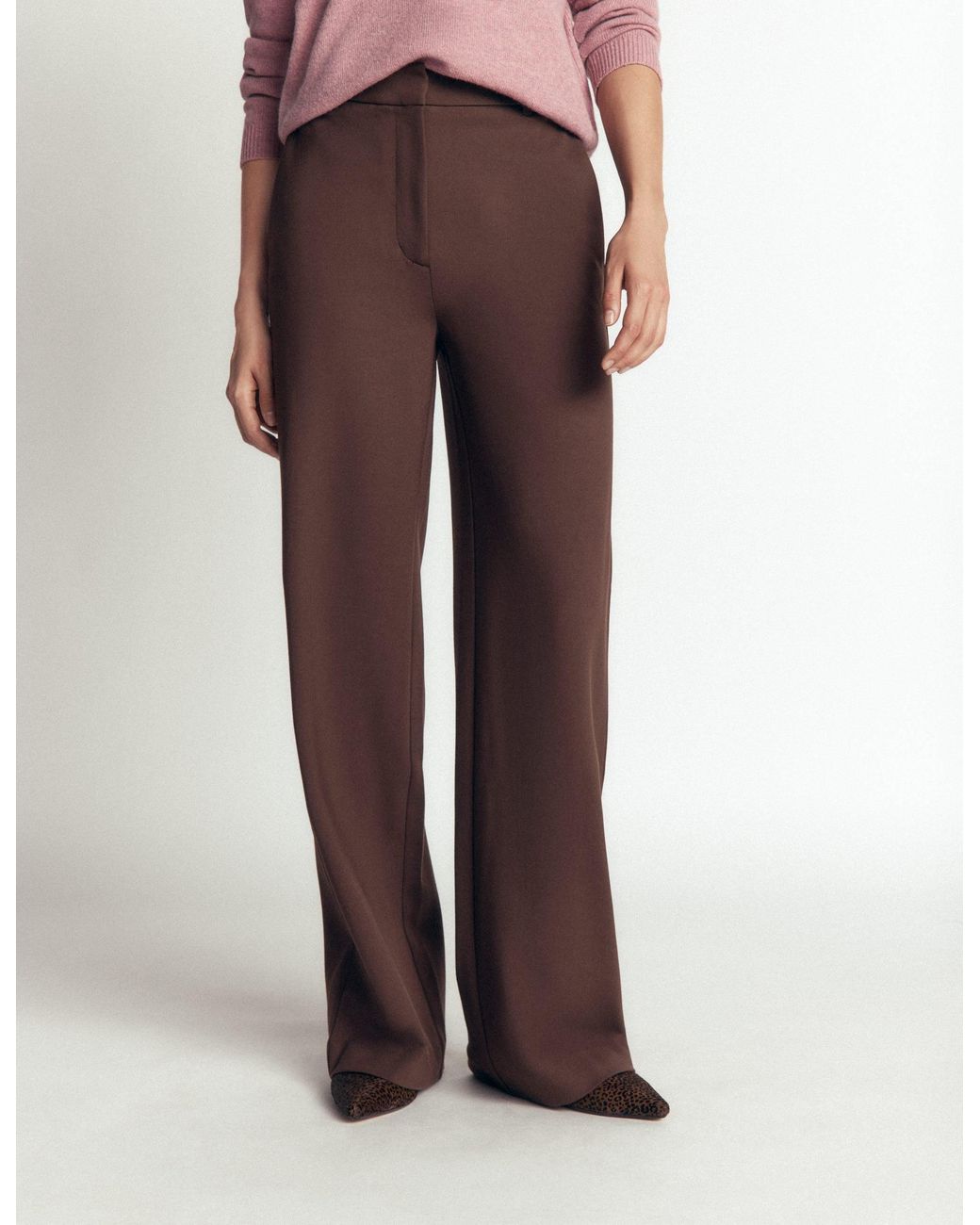Boden Red Belgravia Ponte Trousers
