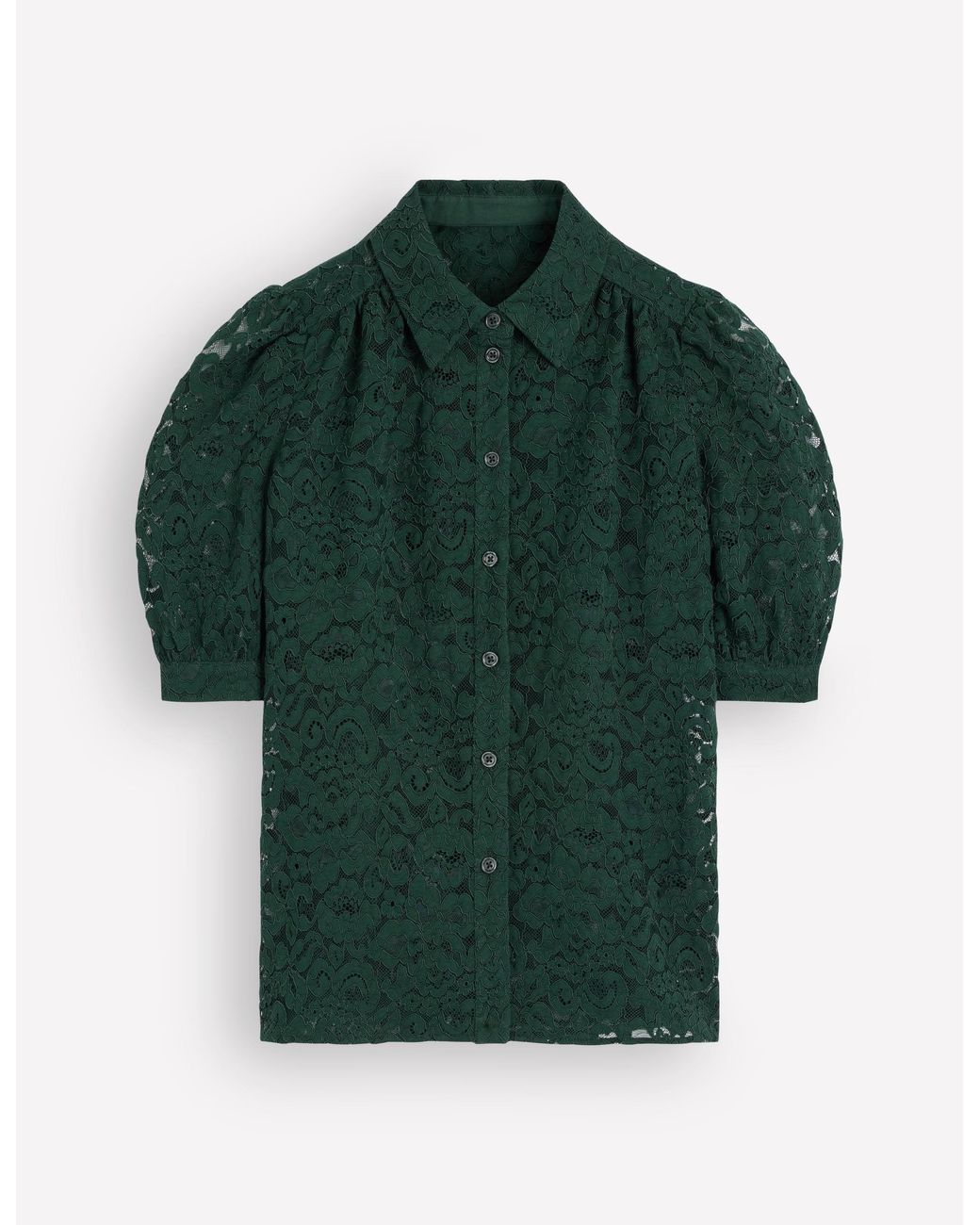 Boden Green Penelope Lace Shirt