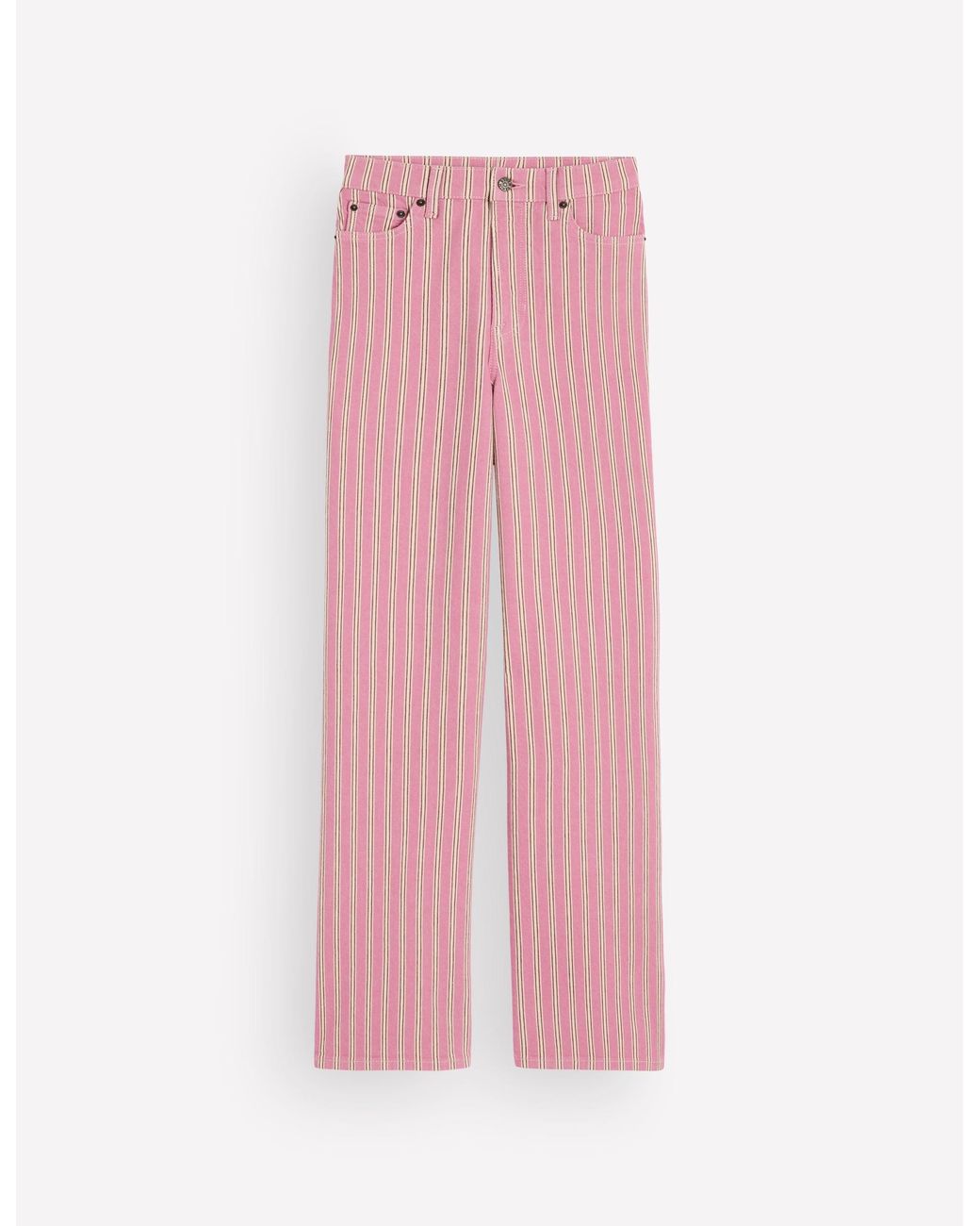 Boden Pink High Rise Column Leg Jeans