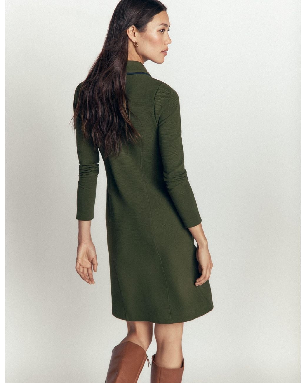 Boden Green Catrin Shift Ottoman Dress