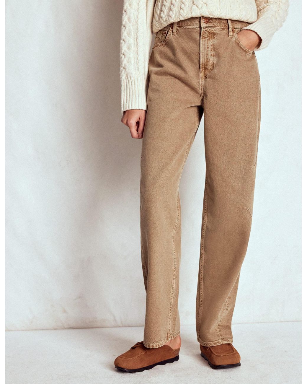 Boden Natural Barrel Jeans