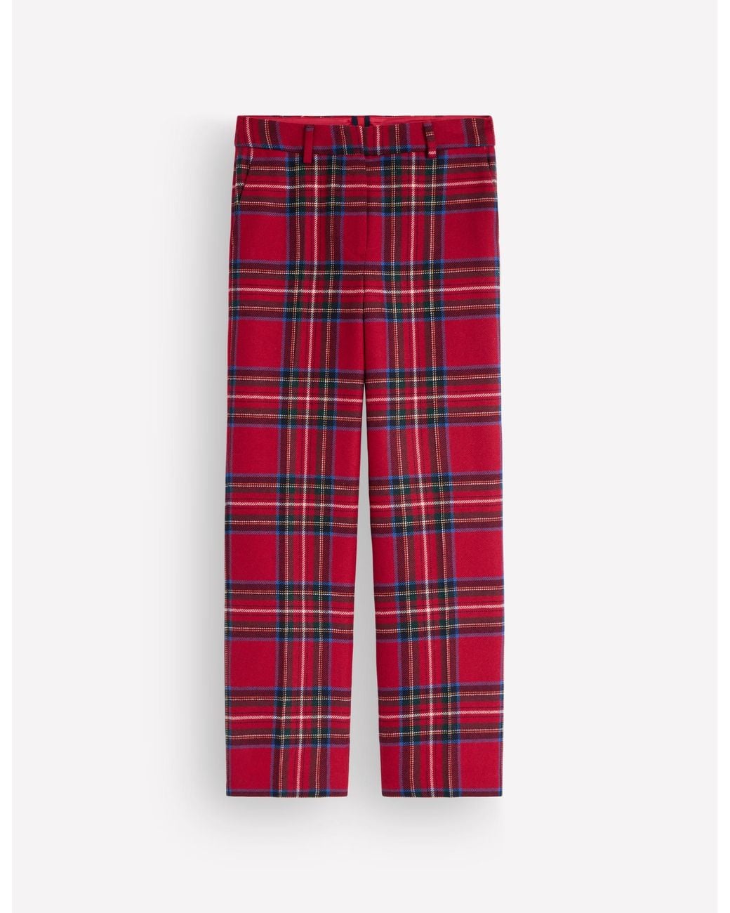 Boden Blue Canonbury Wool Blend Trousers