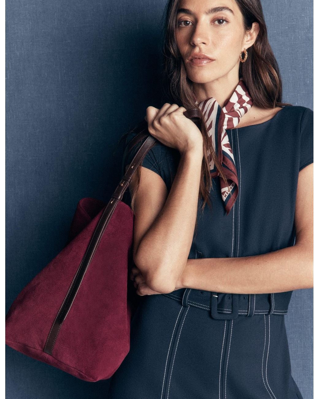 Boden Blue Allegra Medium Slouchy Tote