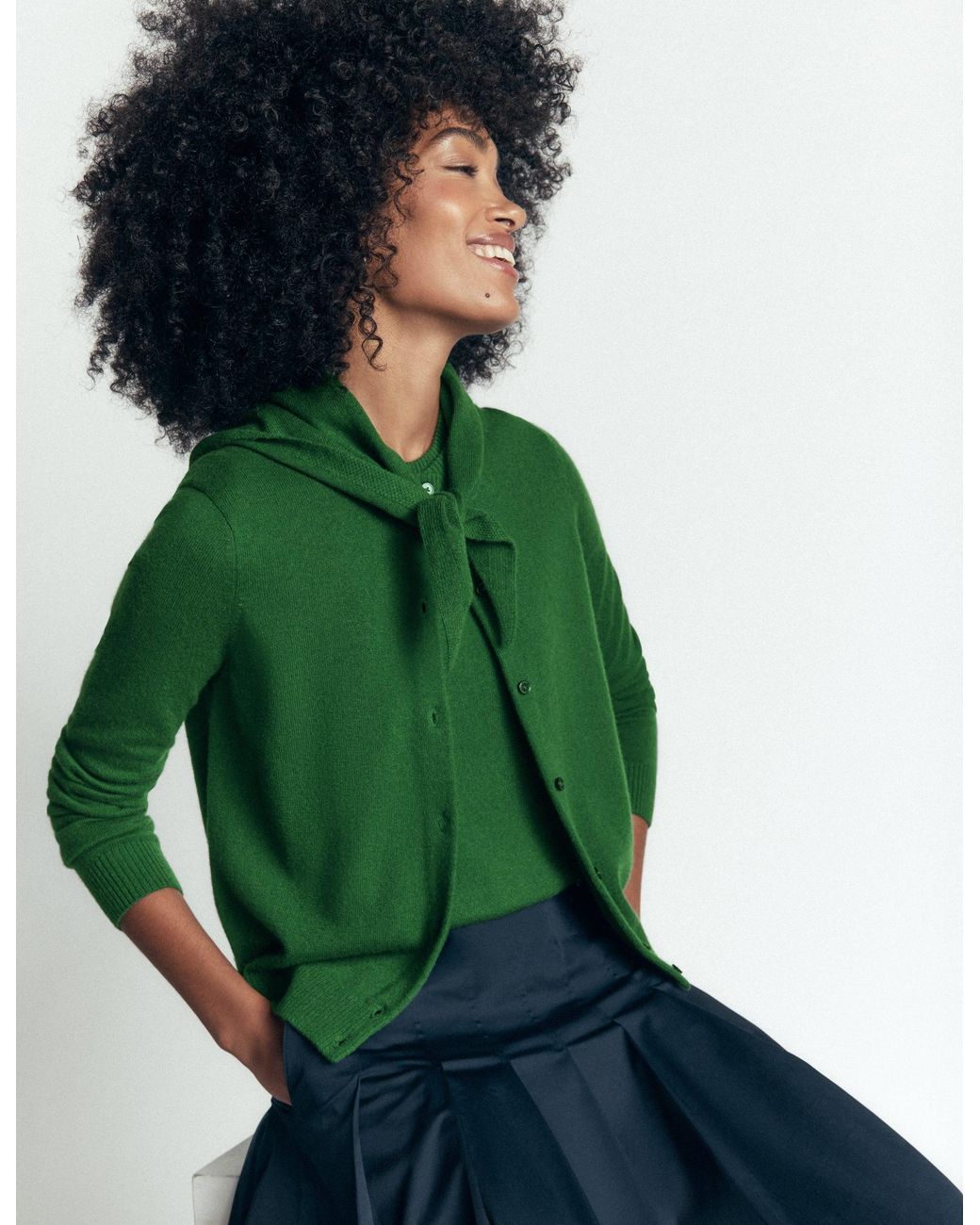 Boden Green Elsie Cashmere Tank