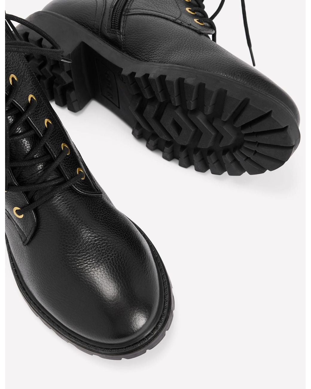 Boden Black Alex Lace Up Ankle Boots