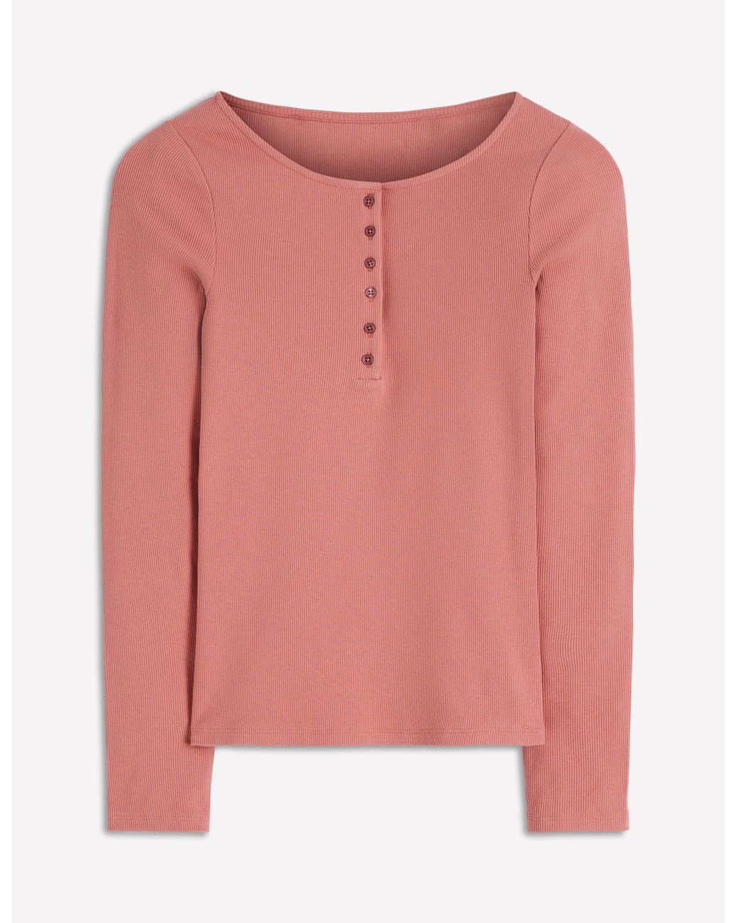 Boden Red Rib Henley