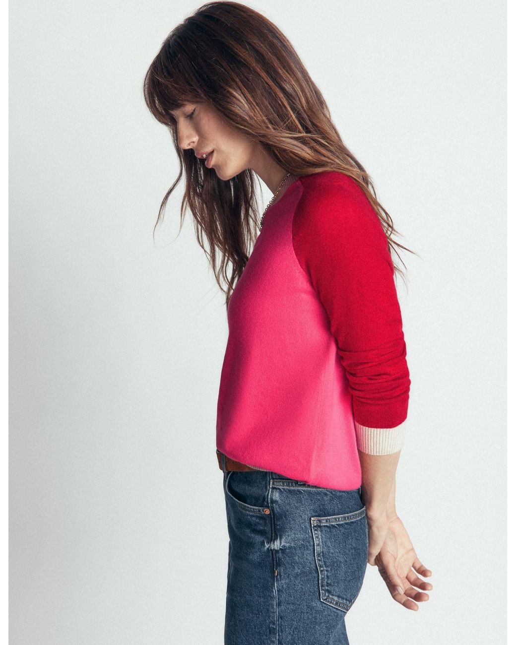 Boden Multicolor Meg Saddle Sleeve Sweater, Colour Block