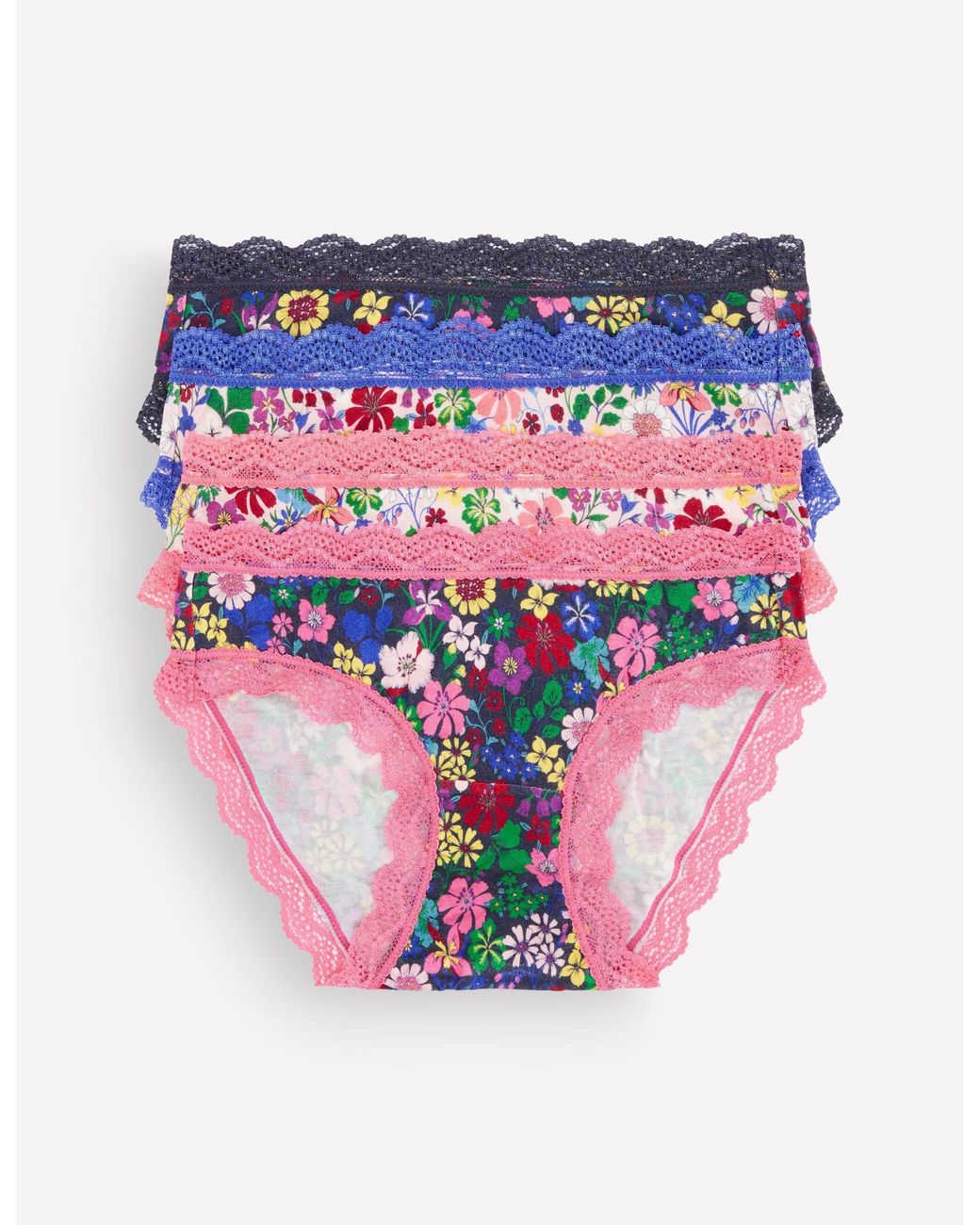 Boden Pink Stripe & Stare Knickers