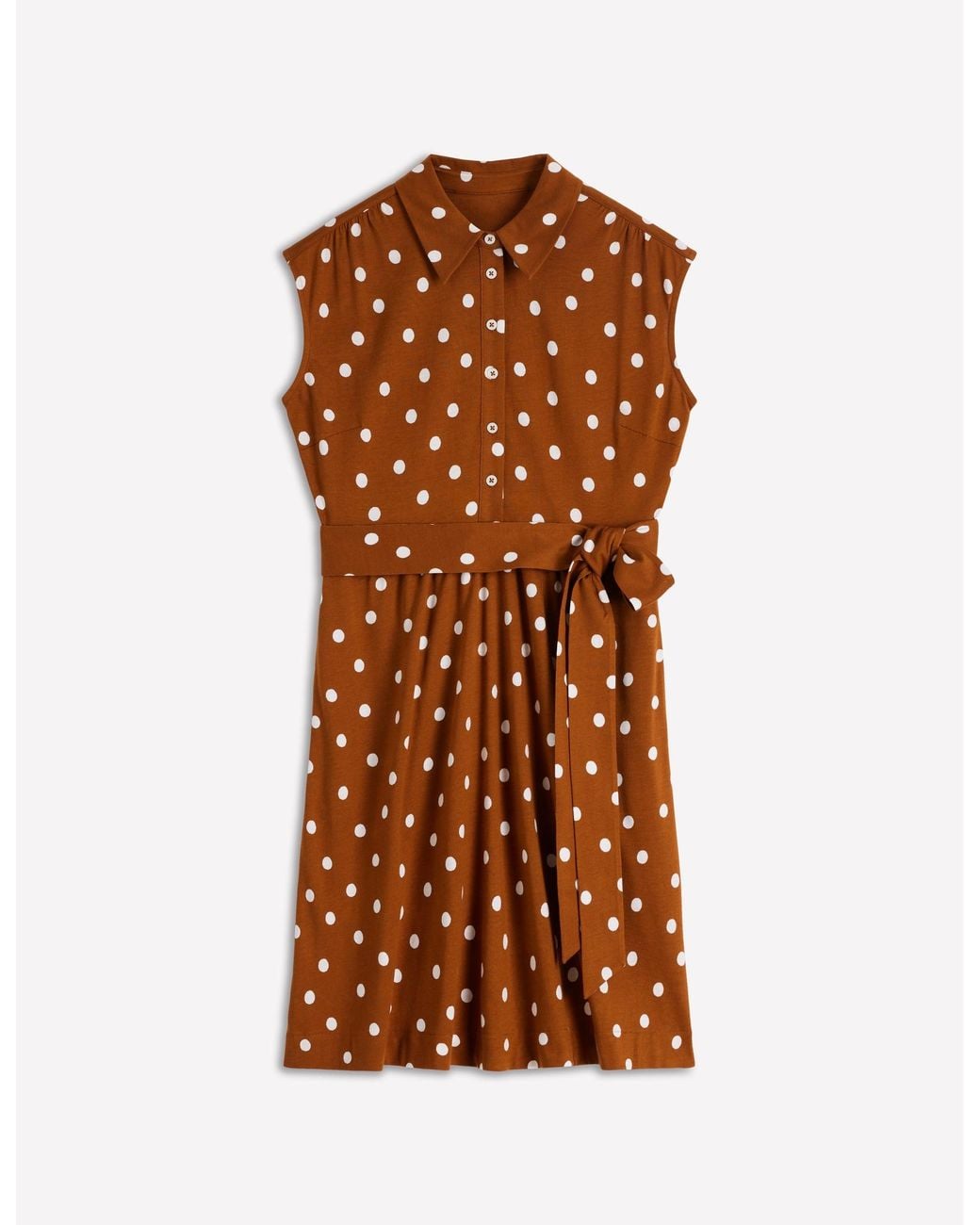 Boden White Honor Short Jersey Shirt Dress
