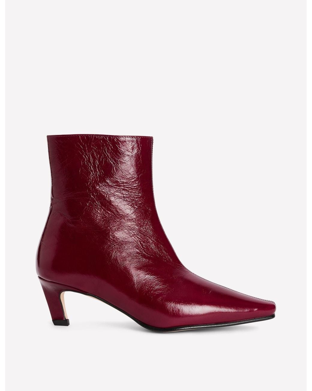 Boden Red Chisel Toe Ankle Boots