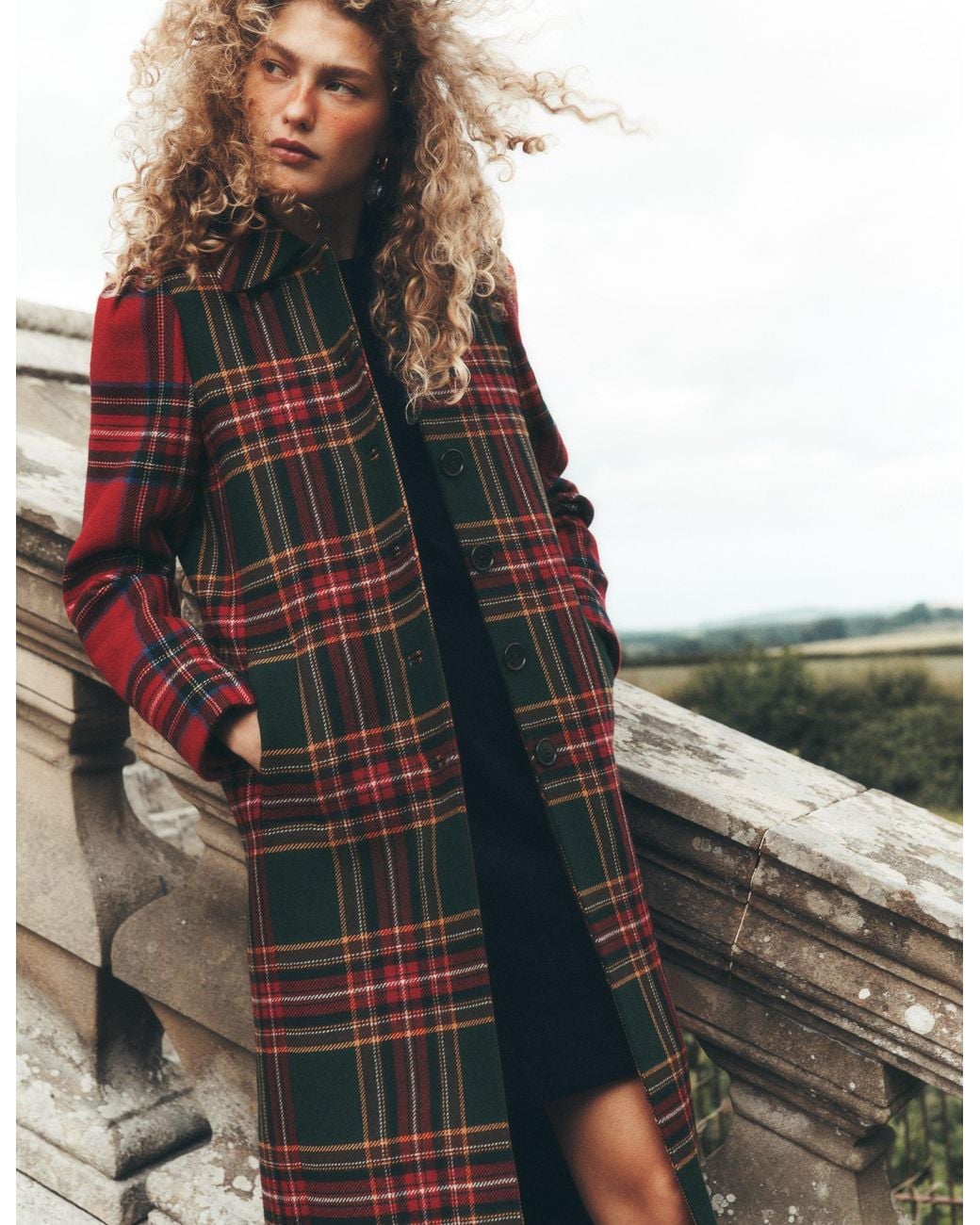 Boden Multicolor Aylesford Longline Coat