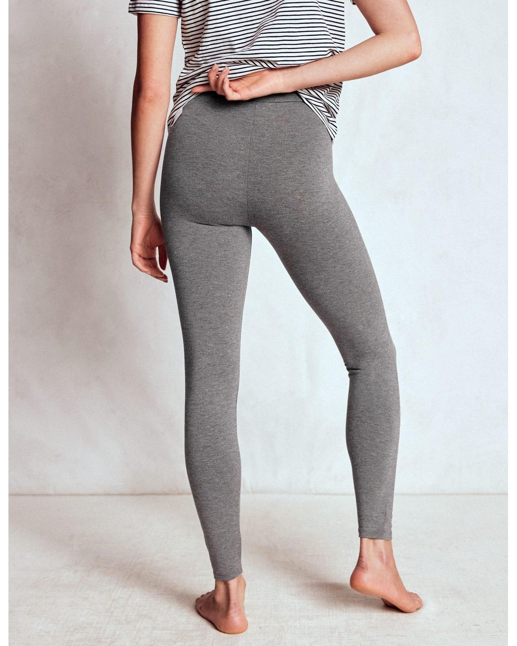 Boden Gray High Rise Jersey Leggings