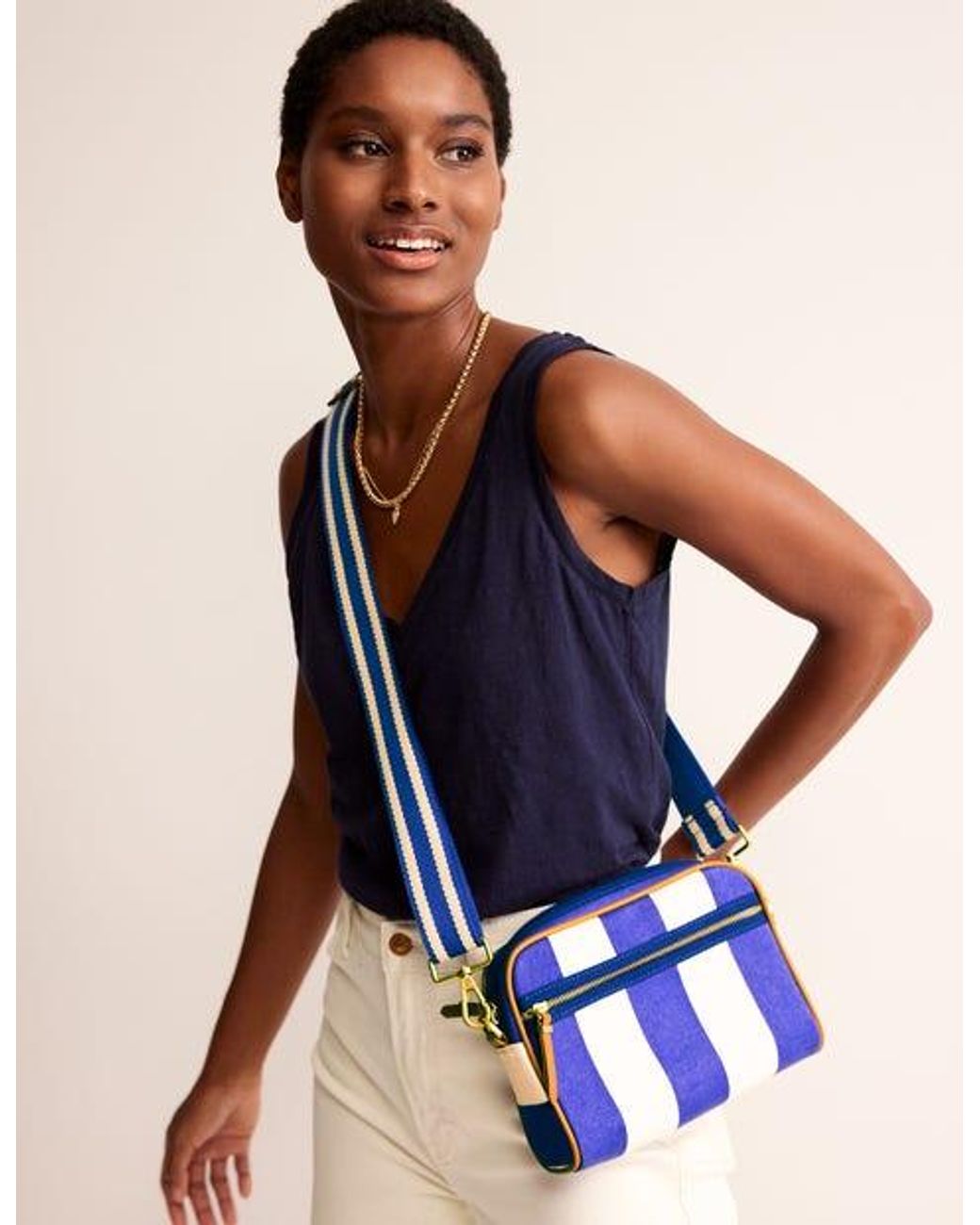 Boden Canvas Cross-body Bag in Blue Lyst UK