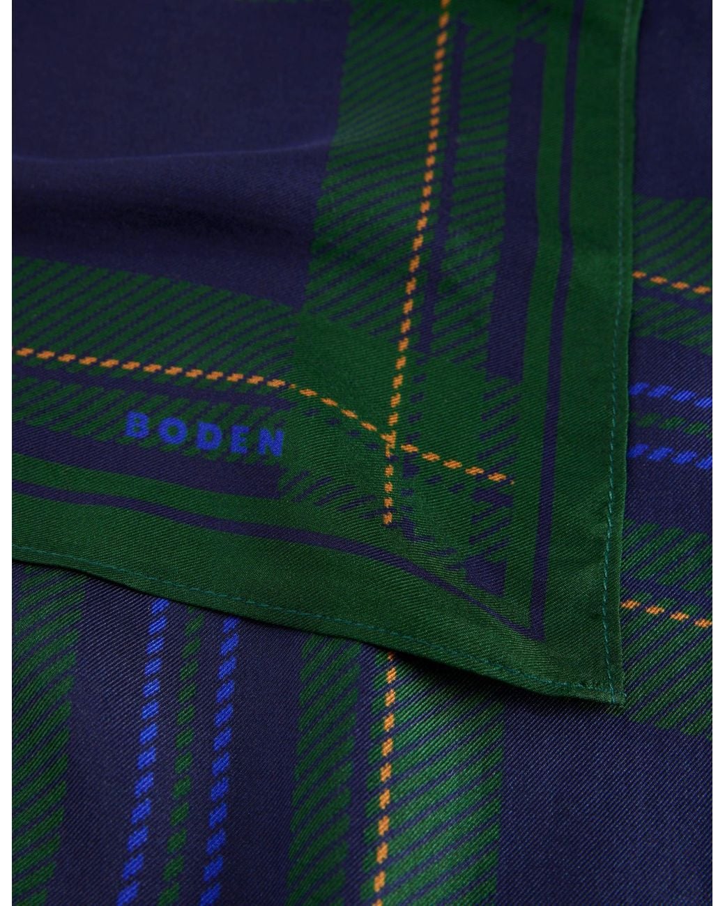 Boden Blue Elisabeth Silk Square Scarf