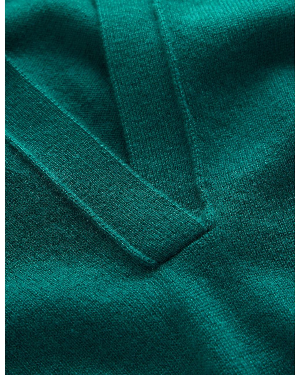 Boden Green Elsie Cashmere Henley Sweater