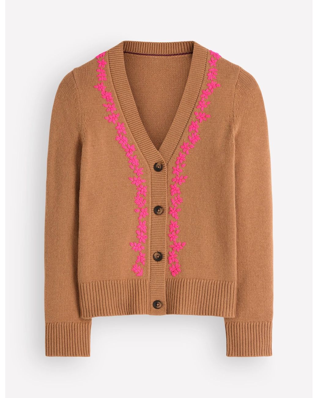 Boden Ella Embroidered Knit Cardigan