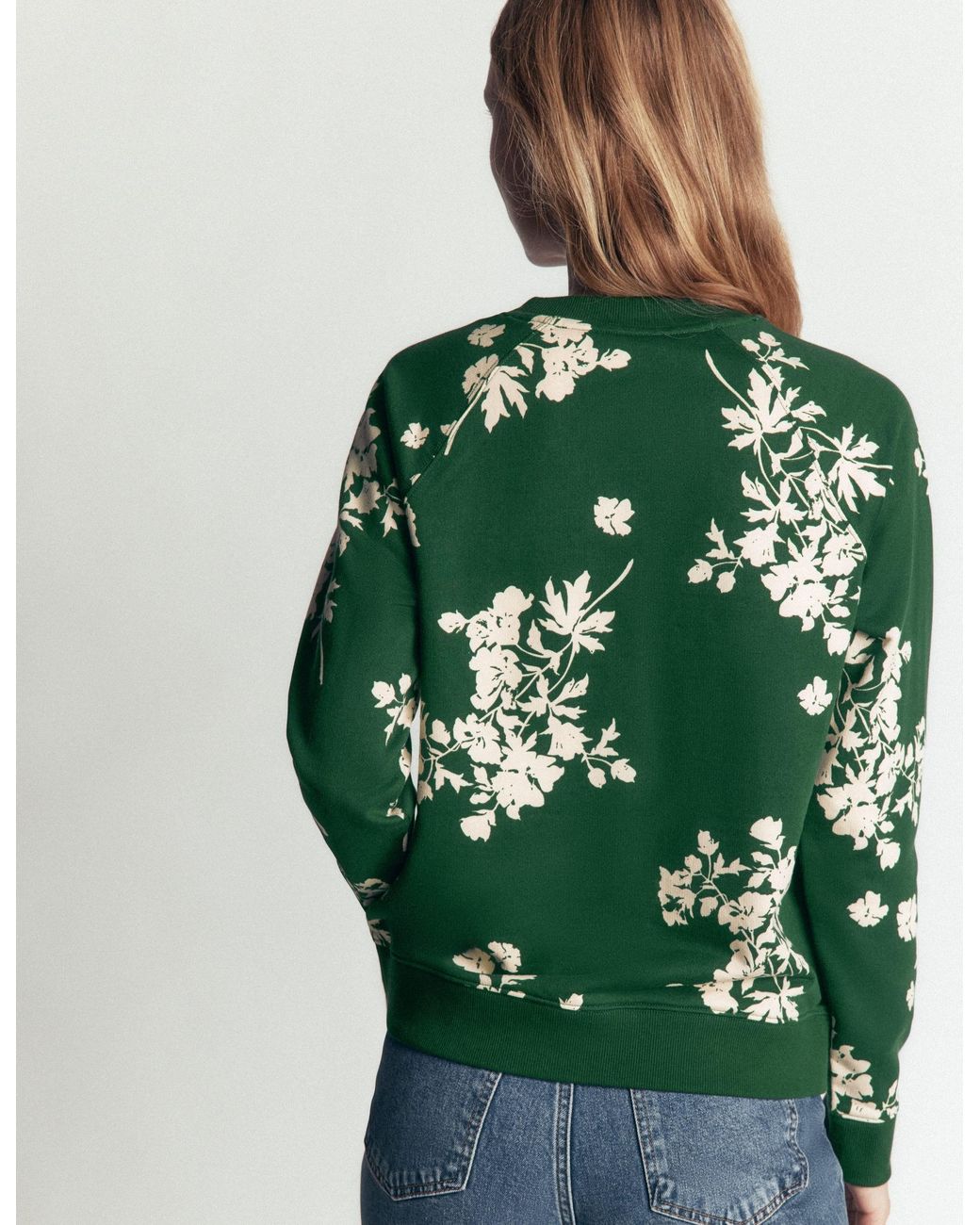 Boden Green Rosa Printed Sweatshirt