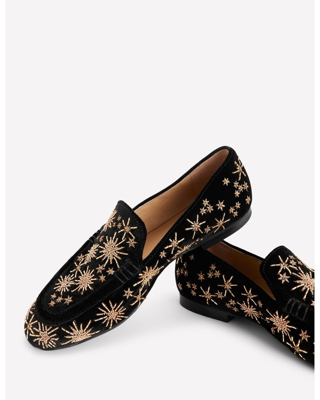 Boden White Dinah Embellished Loafers