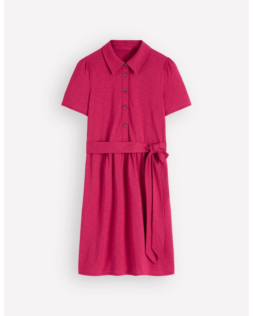 Boden Red Patti Short Jersey Shirt Dress