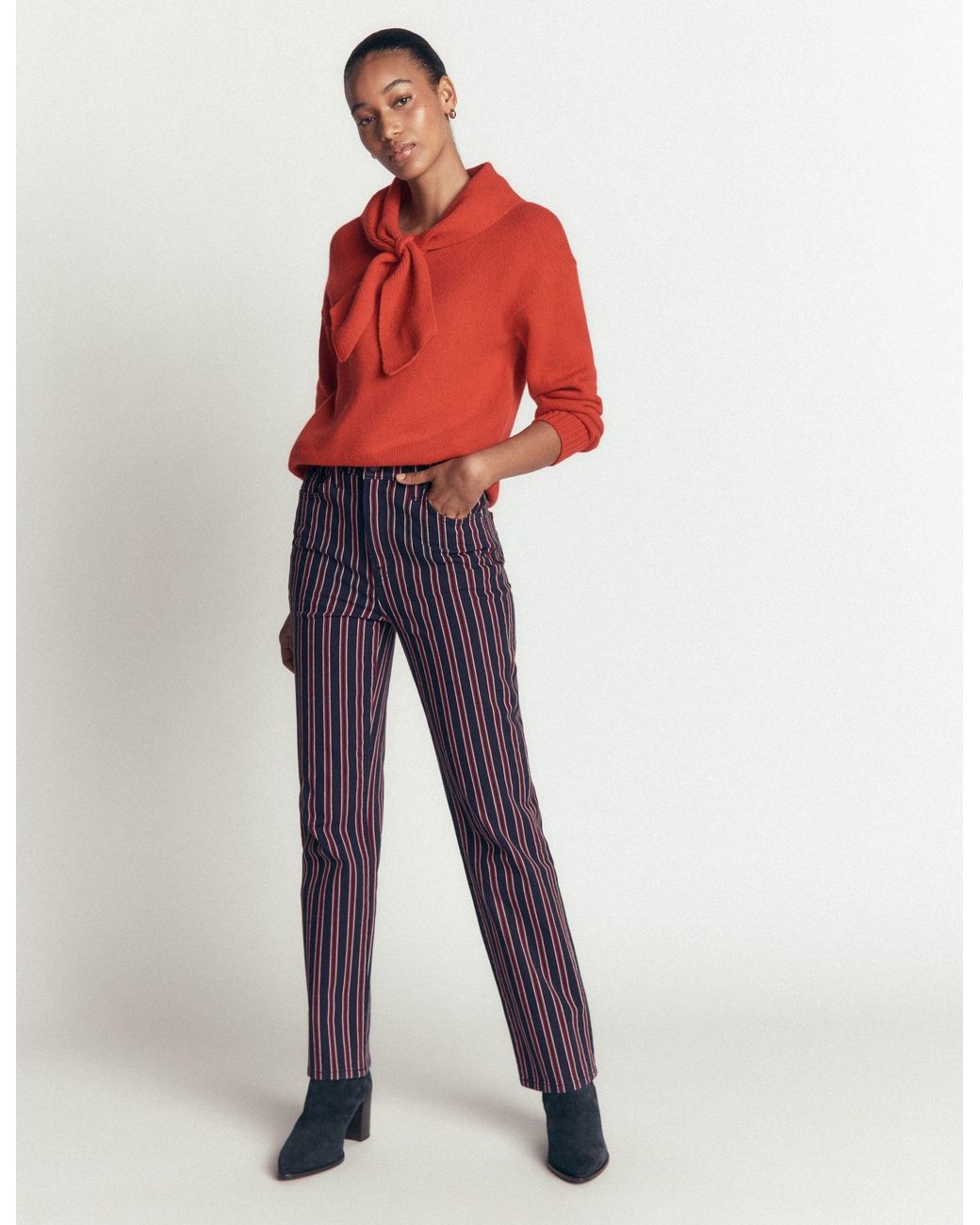 Boden Blue High Rise Straight Jeans