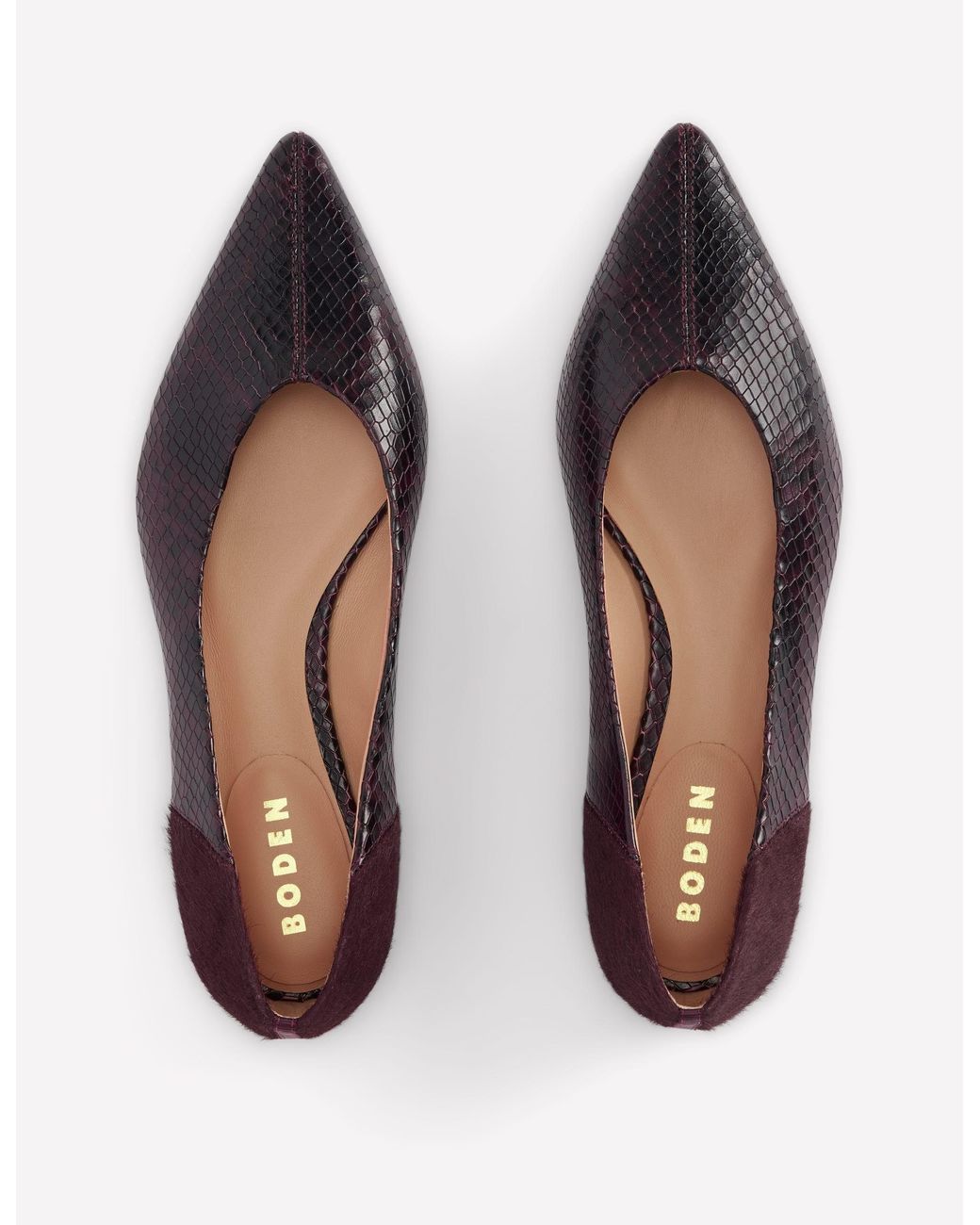 Boden Red Nigella Pointed Toe Flats