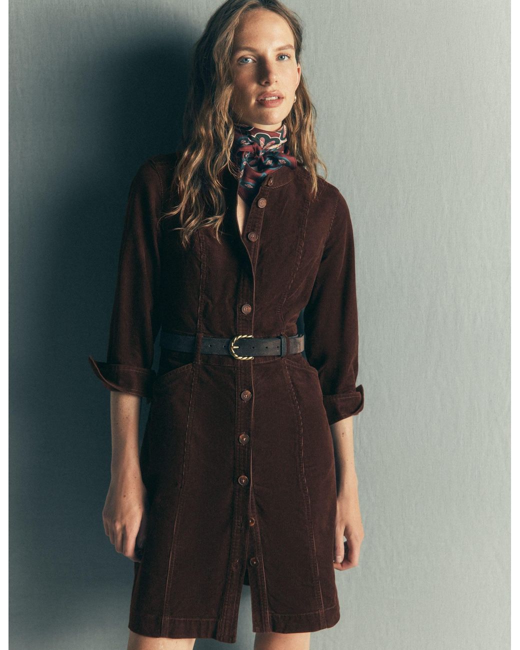 Boden Black Zara Cord Short Dress