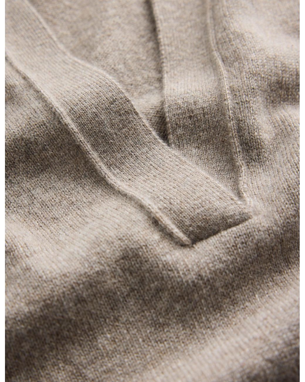 Boden Brown Elsie Cashmere Henley Jumper